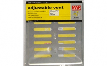 Ventilador em Alumínio com Regulador de Ventilação  229 mm x 229 mm